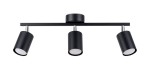 Lampa sufitowa metalowa czarna regulowana 3xGU10 plafon LEMMI 3 spot