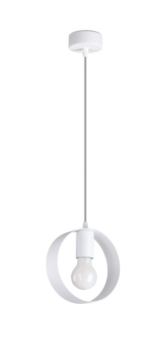 LAMPAMI - biała lampa wisząca, biały żyrandol nowoczesny, żyrandol biały