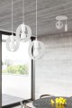 LAMPAMI - biała lampa wisząca, biały żyrandol nowoczesny, żyrandol biały
