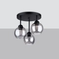 LAMPAMI - żyrandol do salonu, lampa sufitowa czarna, żyrandol nowoczesny, lampa do kuchni, klosze szklane kule