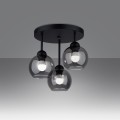 LAMPAMI - żyrandol do salonu, lampa sufitowa czarna, żyrandol nowoczesny, lampa do kuchni, klosze szklane kule