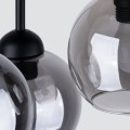 LAMPAMI - żyrandol do salonu, lampa sufitowa czarna, żyrandol nowoczesny, lampa do kuchni, klosze szklane kule