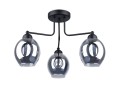 LAMPAMI - żyrandol do salonu, lampa sufitowa srebrna, żyrandol nowoczesny, lampa do sypialni