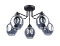 LAMPAMI - żyrandol do salonu, lampa sufitowa srebrna, żyrandol nowoczesny, lampa do sypialni