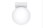 Lampa sufitowa pojedyncza klosz biała kula 1xG9 plafon YOLI 1