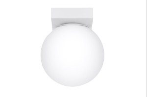 Lampa sufitowa pojedyncza klosz biała kula 1xG9 plafon YOLI 1