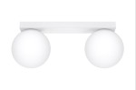 Lampa sufitowa podwójna klosze białe kule 2xG9 plafon YOLI 2