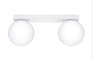 Lampa sufitowa podwójna klosze białe kule 2xG9 plafon YOLI 2