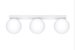 Lampa sufitowa potrójna klosze białe kule 3xG9 plafon YOLI 3