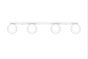 Lampa sufitowa listwa klosze białe kule 4xG9 plafon YOLI 4