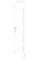 LAMPAMI - lampa sufitowa kule białe szkic