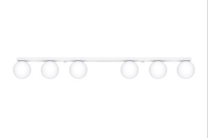 Lampa sufitowa listwa klosze białe kule 6xG9 plafon YOLI 6 
