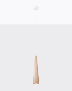 Lampa wisząca 120 cm SULA 1 naturalne drewno