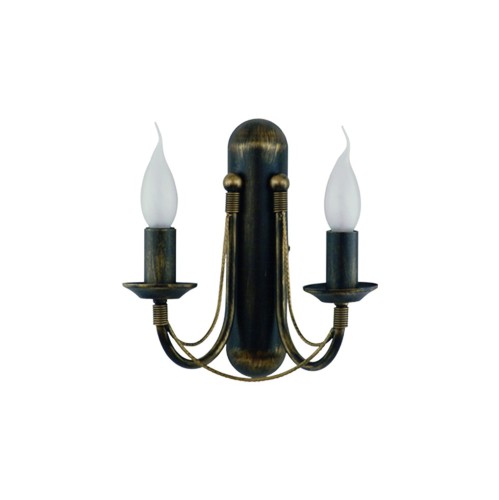 LAMPAMI - złota lampa do salonu, kinkiet świecznikowy, lampa ścienna do salonu
