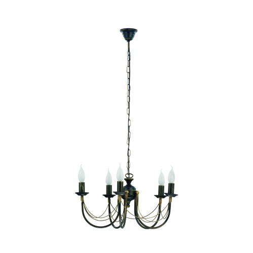LAMPAMI - złota lampa do salonu, lampa wisząca do nowoczesnego salonu, żyrandol do salonu, żyrandol świecznikowy