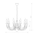LAMPAMI - złota lampa do salonu szkic