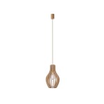 Lampa w stylu boho wisząca drewniana 135 cm IKA A