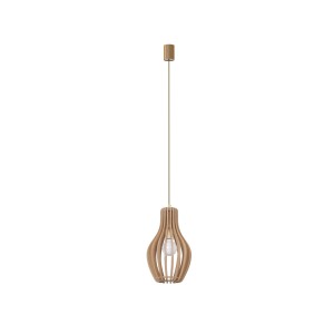 Lampa w stylu boho wisząca drewniana 135 cm IKA A