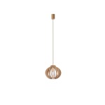 Lampa w stylu boho wisząca drewniana 135 cm IKA C