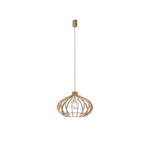 Lampa w stylu boho wisząca drewniana 132 cm IKA D