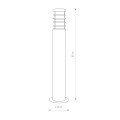 LAMPAMI - lampa stojąca zewnętrzna szkic