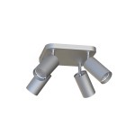 Lampa sufitowa srebrna regulowane tuby EYE SPOT