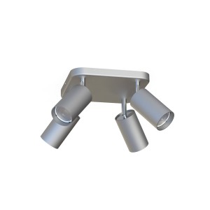 Lampa sufitowa srebrna regulowane tuby EYE SPOT