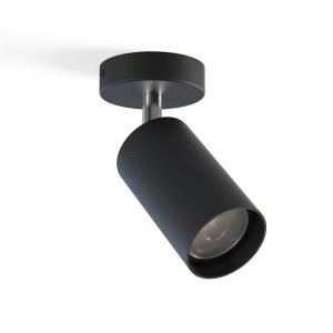 Lampa sufitowa czarna pojedyncza regulowana tuba EYE SPOT 