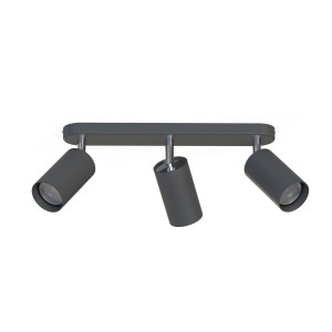Lampa sufitowa potrójna regulowane tuby grafit EYE SPOT 