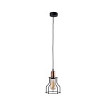 Lampa industrialna czarna z miedzią 150 cm WORKSHOP B