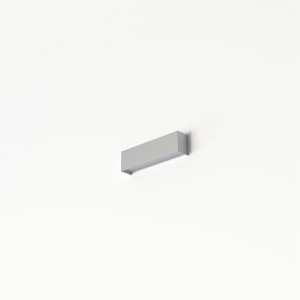 Srebrny kinkiet na korytarz nowoczesny 1xE14 STRAIGHT WALL XS 