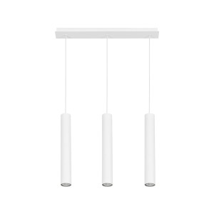 Lampa wisząca tuby sufitowe białe 130 cm 3xG9 EYE