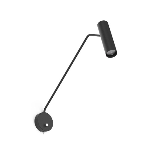 LAMPAMI - lampa  ścienna regulowana, czarny kinkiet nowoczesny, kinkiet loftowy