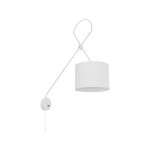 Biały kinkiet regulowany 1xE14 VIPER