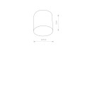 LAMPAMI - lampa sufitowa tuba szkic