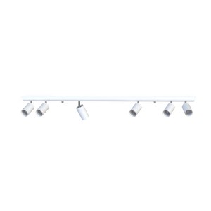 Lampa sufitowa biała listwa 6xGU10 EYE SPOT