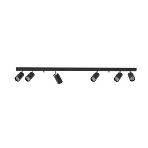 Lampa sufitowa czarna listwa 6xGU10 EYE SPOT 