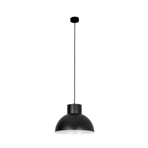 Metalowa lampa wisząca czarna WORKS