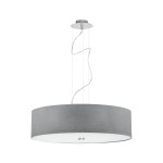  Lampa wisząca nowoczesna szara 63 cm 3xE27 VIVIANE 
