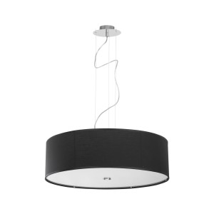 Lampa wisząca nowoczesna czarna 63 cm 3xE27 VIVIANE