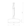 LAMPAMI - czarna lampa wisząca szkic