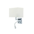 LAMPAMI - lampa srebrna do salonu, kinkiet do sypialni, nowoczesna lampa ścienna