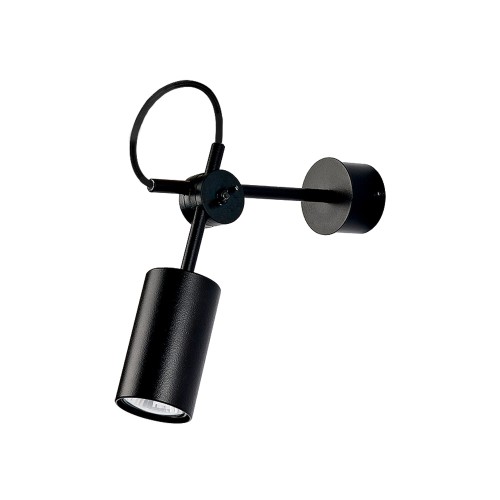 LAMPAMI - lampa ścienna regulowana, kinkiet do salonu, kinkiet nowoczesny czarny, czarny kinkiet