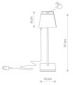 LAMPAMI - lampa stojąca zewnętrzna szkic