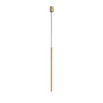 Złota lampa wisząca tuba sufitowa 205 cm 1xG9 LASER 750