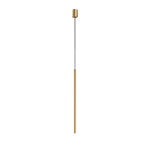 LAMPAMI - złota tuba wisząca, lampa wisząca tuba złota, złota lampa wisząca, lampa nad stół