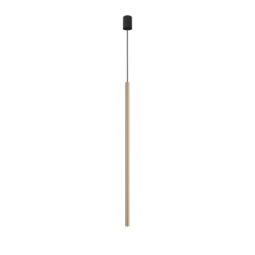 LAMPAMI - złota tuba wisząca, lampa wisząca tuba złota, złota lampa wisząca, lampa nad stół