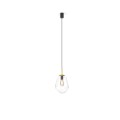 LAMPAMI - lampa sufitowa kula, lampa wisząca kula przezroczysta, elegancka lampa wisząca, żyrandol do salonu