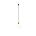 LAMPAMI - lampa sufitowa kula, lampa wisząca kula przezroczysta, elegancka lampa wisząca, żyrandol do salonu