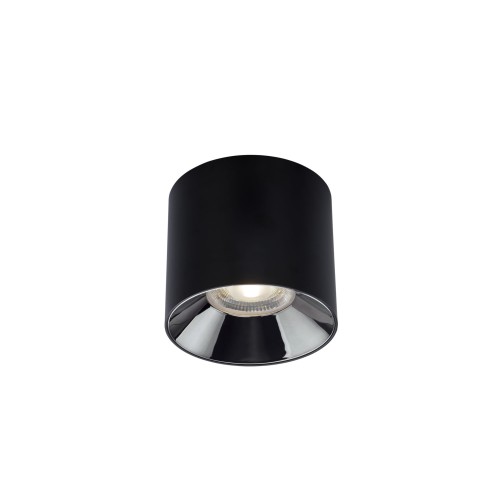 LAMPAMI - tuba sufitowa czarna, czarna tuba sufitowa, lampa na korytarz, lampa do kuchni